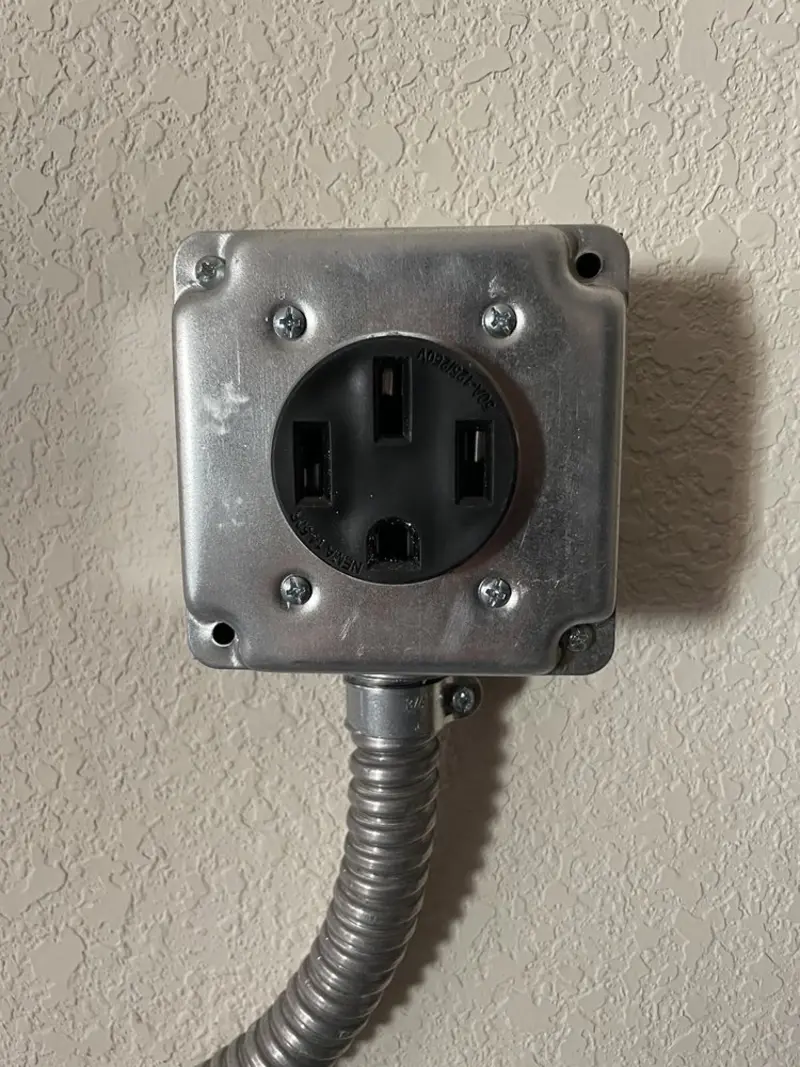 NEMA 14-50 outlet installed for Smart Home Electrical in Granger